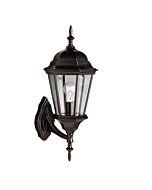 Kichler Madison 1 Light 19.5 Inch Outdoor Medium Wall in Black Finish