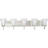 Classic 5-Light Bathroom Vanity Light Bracket in Brushed Nickel