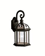 Kichler Barrie 15.5 Inch Outdoor Wall Lantern in Black Finish