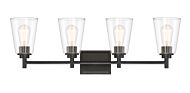 Westin 4-Light Bathroom Vanity Light Bar in Matte Black