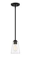 Westin 1-Light Mini Pendant in Matte Black