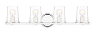 Matteson 4-Light Bathroom Vanity Light Bar in Chrome