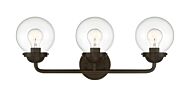 Knoll 3-Light Bathroom Vanity Light Bar in Oil Rubbed Bronze