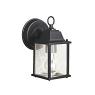 Barrie 1-Light Outdoor Wall Mount in Black