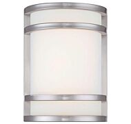 The Great Outdoors Bay View 10 Inch Outdoor Wall Light in Brushed Stainless Steel