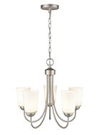 Millennium 5 Light Chandelier in Satin Nickel