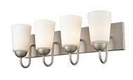 Millennium 4 Light Bathroom Vanity Light in Satin Nickel