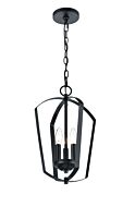 Millennium 3 Light Chandelier in Matte Black