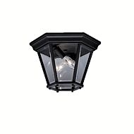 Kichler Madison 2 Light Outdoor Flush Mount in Black Finish