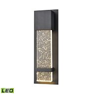 Emode 1-Light LED Outdoor Wall Sconce in Matte Black