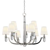 Dayton 9-Light Chandelier in Polished Nickel