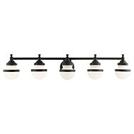 Oldwick 5-Light Bathroom Vanity Light in Black