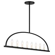 Abbott 8-Light Chandelier in Black