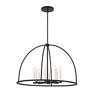 Abbott 8-Light Chandelier in Black