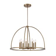 Abbott Eight Light Chandelier in Vibrant Gold by Crystorama