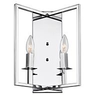 Artcraft Allston 2 Light Wall Sconce in Chrome