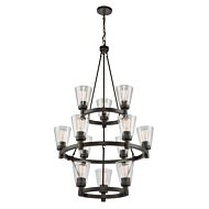 Artcraft Clarence 12 Light Chandelier in Oil Rubbed Bronze