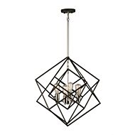 Artcraft Artistry 4 Light Chandelier in Polished Nickel