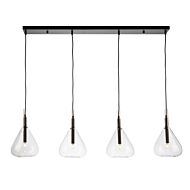 Conic 4-Light Island Pendant in Black