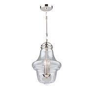 Artcraft Alexandria 3 Light Pendant Light in Polished Nickel