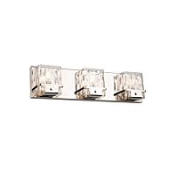 Artcraft Wiltshire 3 Light Bathroom Vanity Light in Polished Nickel