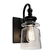 Artcraft Castara Bathroom Vanity Light in Black & Brass