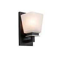 Artcraft Eastwood Bathroom Vanity Light in Black & Brushed Nickel