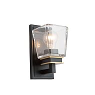 Artcraft Eastwood Bathroom Vanity Light in Black & Brass