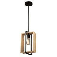 Perris 1-Light Pendant in Black