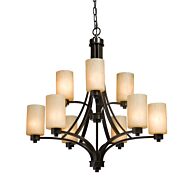 Artcraft Parkdale 9 Light Chandelier in Oil Rubbed Bronze