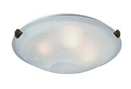 Artcraft Clip Flush 2 Light Ceiling Light in Brunito