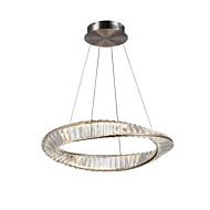 Stella LED Pendant in Satin Nickel