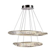 Stella LED Chandelier in Satin Nickel