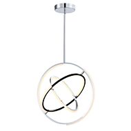 Trilogy LED Pendant in Polished Nickel