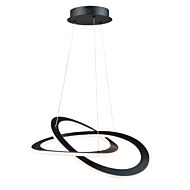 Artcraft Wave LED Chandelier in Black