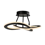 Artcraft Wave LED Ceiling Light in Black