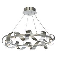 Artcraft Rolling Hills 10 Light Chandelier in Brushed Aluminum