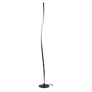 Artcraft Cortina LED Floor Lamp in Matte Black