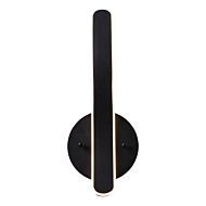 Sirius Collection Integrated LED Sconce in Black