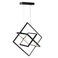 Artcraft Graymar LED Pendant Light in Black