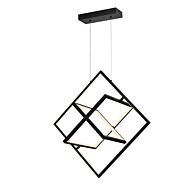 Artcraft Graymar LED Pendant Light in Black