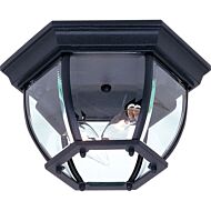 Artcraft Classico 2 Light Outdoor Ceiling Light in Black