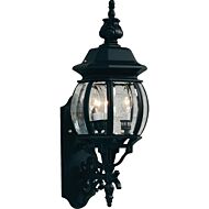 Artcraft Classico 3 Light Outdoor Wall Light in Black