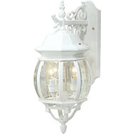 Artcraft Classico 3 Light Outdoor Wall Light in White