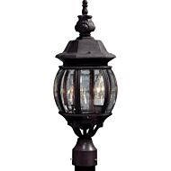 Artcraft Classico 3 Light Outdoor Post Light in Rust