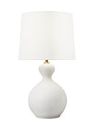 Antonina One Light Table Lamp in Marion White by Visual Comfort Studio