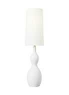 Antonina One Light Floor Lamp in Marion White by Visual Comfort Studio