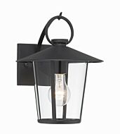 Andover 1-Light Outdoor Wall Mount in Matte Black