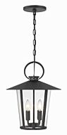 Andover 4-Light Outdoor Chandelier in Matte Black