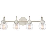 Quoizel Andrews 4 Light Bathroom Vanity Light in Antique Nickel